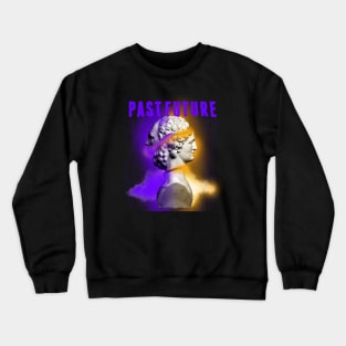 Janus Mythology Vaporwave Purple and Orange Crewneck Sweatshirt